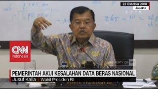 Wapres JK Bicara soal Data Beras