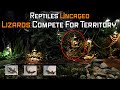 Reptiles Uncaged: Territorial Lizard ATTACKS Intruder (Free Roam Indoor Reptile Garden)