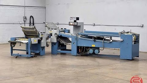 MBO B123 Continuous Feed Paper Folder w/ 8 Page Unit and Mobile Delivery