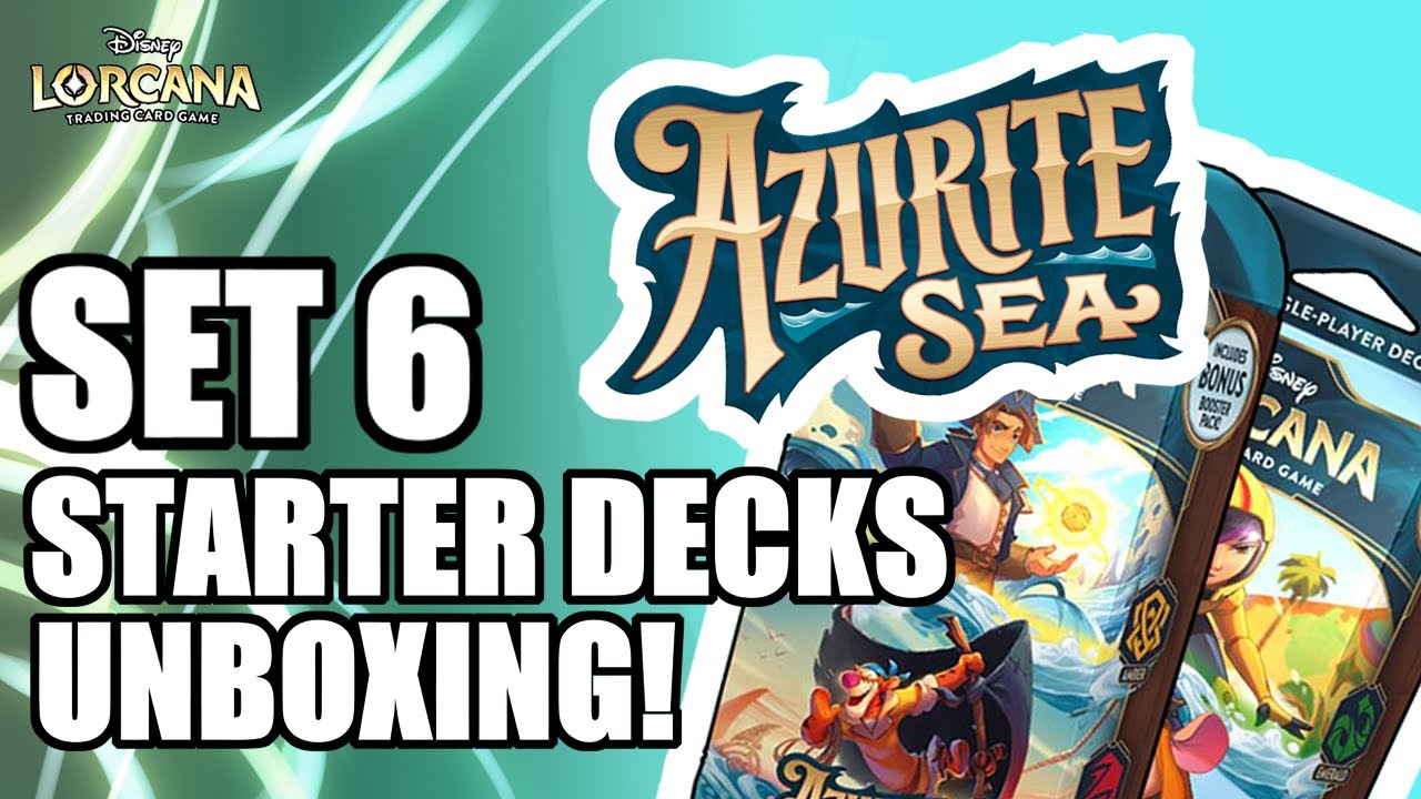 lorcana set 6 starter decks Azurite Sea Deck Unboxing and Review Disney but also offers strategic depth to satisfy competitive pros Lorcana Set 6 Azurite Sea