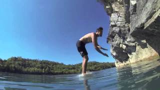 Double Backflip Cliff Diving