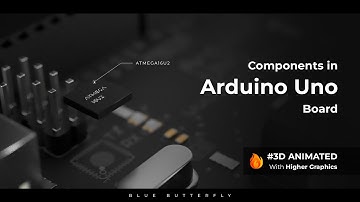 Components in Arduino UNO board | 3D animated 🔥 | With Higher Graphics Quality