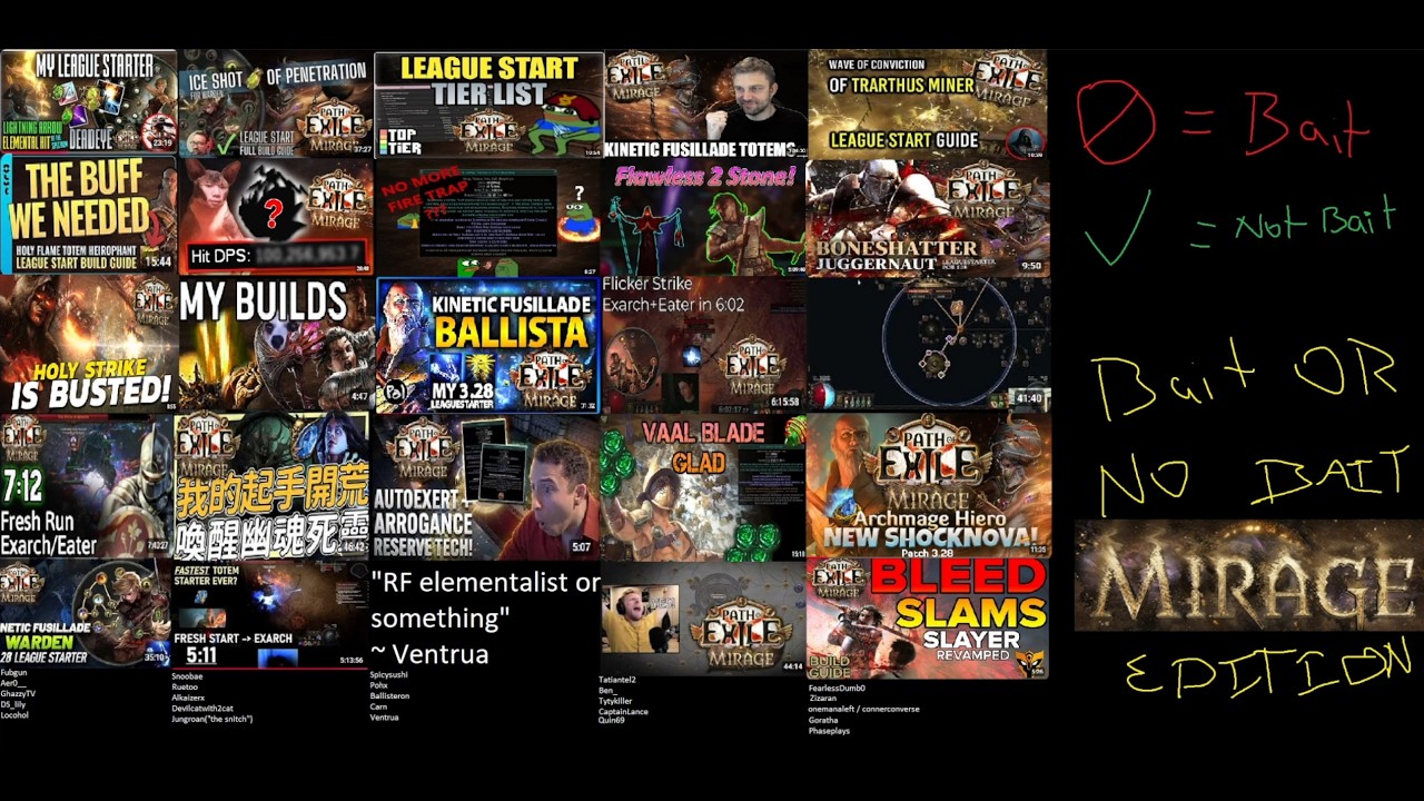 Bait Or No Bait Mirage League Edition