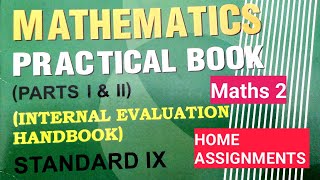 Vikas Mathematics Practical Book Class 9 Solution/ Maths 2/ Home Assignment /Mathematics Easy Way