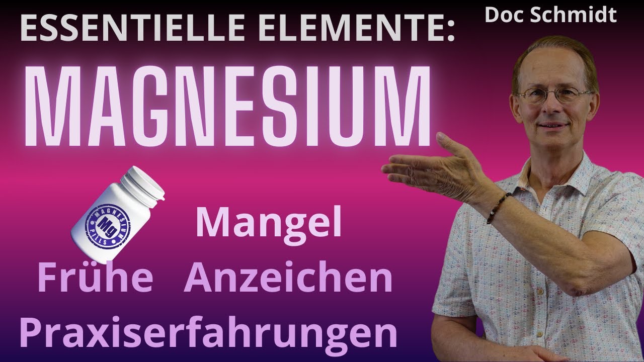 Magnesium Mangel und Unterversorgung sind weit verbreitet.Anzeichen, Basiswissen, Praxiserfahrungen