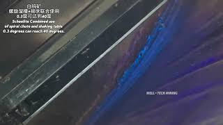 Scheelite Combined Useofspiralchute And Shakingtable0.3 Degrees Canreach 40 Degrees