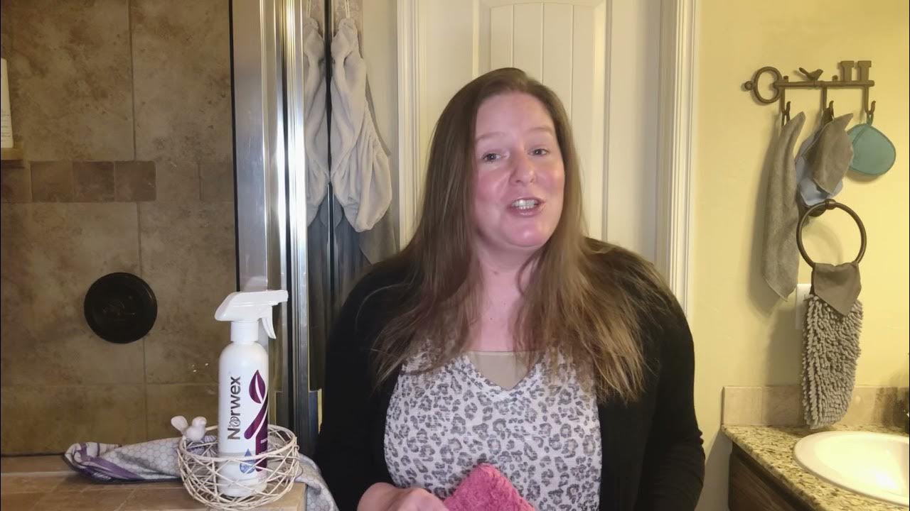Shower cleaning with Norwex! YouTube