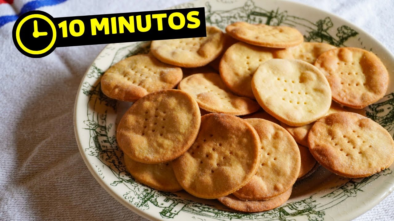 🔰 GALLETAS SALADAS sin gluten 【5 ingredientes】