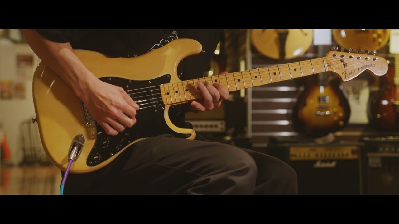 ストラトキャスター 中古】Fender / 1977 Stratocaster Hardtail Black Maple