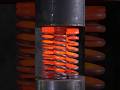 Red-Hot Metal Springs Get Obliterated by a Hydraulic Press