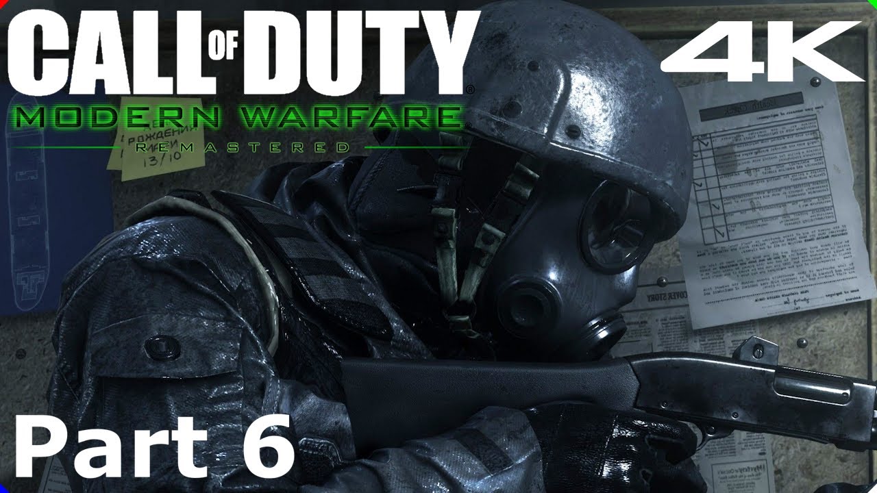 COD - MODERN WARFARE REMASTERED - The Hunted - Gameplay Walkthrough - 4K - No Commentary