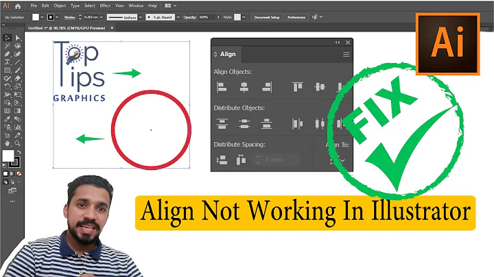 Align Not Working In Illustrator | Adobe Illustrator Issue Fixed