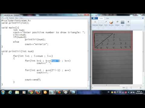 C++ draw Triangle using function