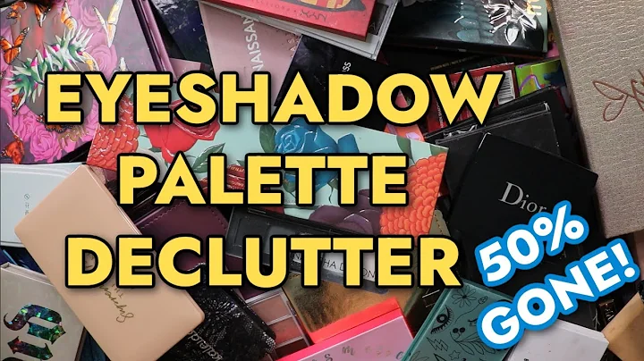 MASSIVE Eyeshadow Palette Declutter | cutting my c...