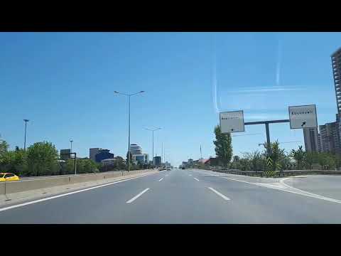 Driving the pass from Istanbul Üsküdar to Pendik on the D 100 (E-5) in Turkey قيادة الممر من اسطنبول