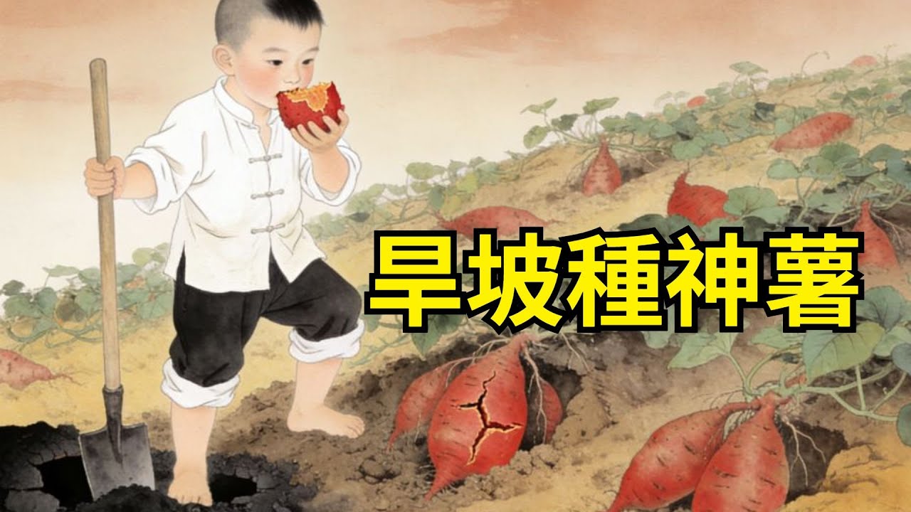 三兄弟分地，大哥要水田，二哥搶果園，小弟默默扛鋤頭上旱坡。誰料一場雨後，紅薯裂開紅瓤，咬一口甜掉牙，賣出千金高價！