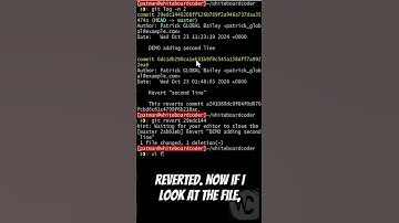git: git revert #coding #git #gittutorial #github