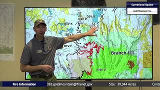 Operational Briefing Video for Wednesay, July 22, 2026 with Operations Section Chief, Adam Ziegler