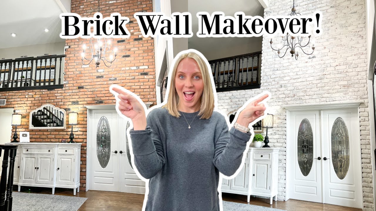 BRICK WALL MAKEOVER YouTube