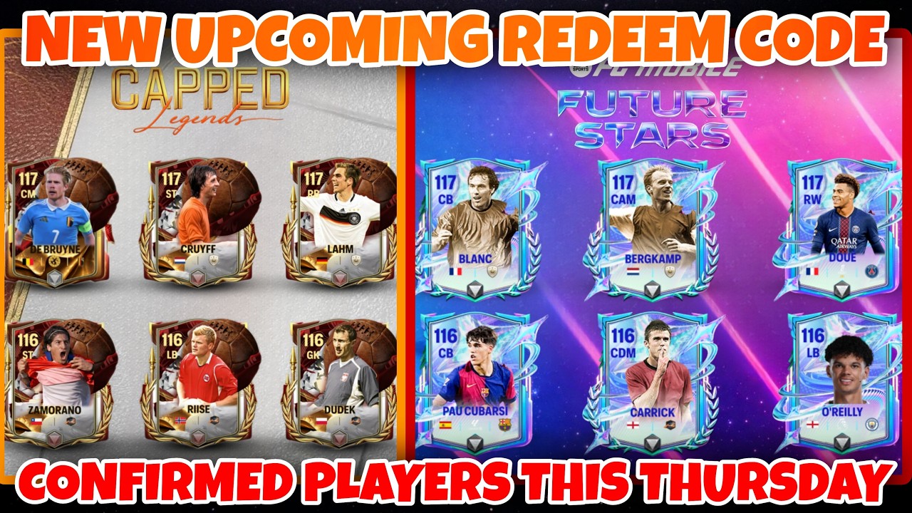 CAPPED LEGENDS WEEK 1 PLAYERS CONFIRMED | FUTURE STARS WEEK 2 # ...
