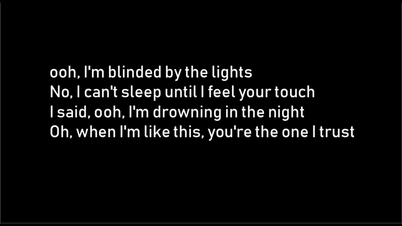 Blinding Lights Lyric YouTube