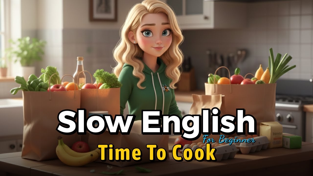 "Time to Cook" 🎧  Slow & Clear English  for Beginner Learners