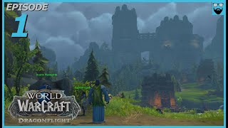 Let's Play World of Warcraft Dragonflight - Human Mage Part 1 - Relaxing Leveling Campaign Gameplay