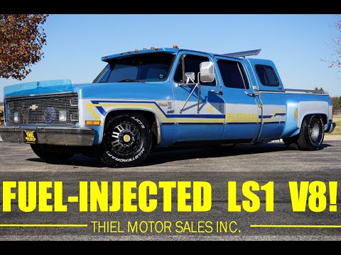 CUSTOMIZED LS POWERED 1984 C30 1-TON DUALLY HOT ROD RAT ROD HAULER FOR SALE @  WWW.THIELMOTORS.COM