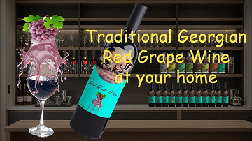 Georgische traditionele rode druivenwijn | perfect thuis gemaakt