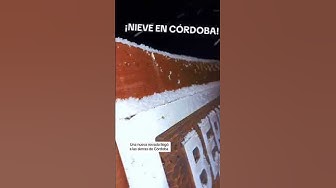 ¿VISTE LA NEVADA EN SIERRAS DE CÓRDOBA? thumbnail