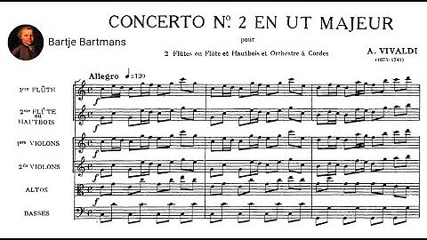 Antonio Vivaldi - Concerto for Two Flutes, RV 533 (c. 1720)