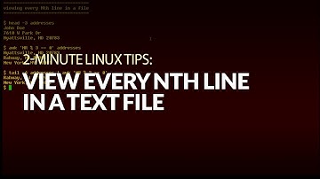 How to view every Nth line in a text file