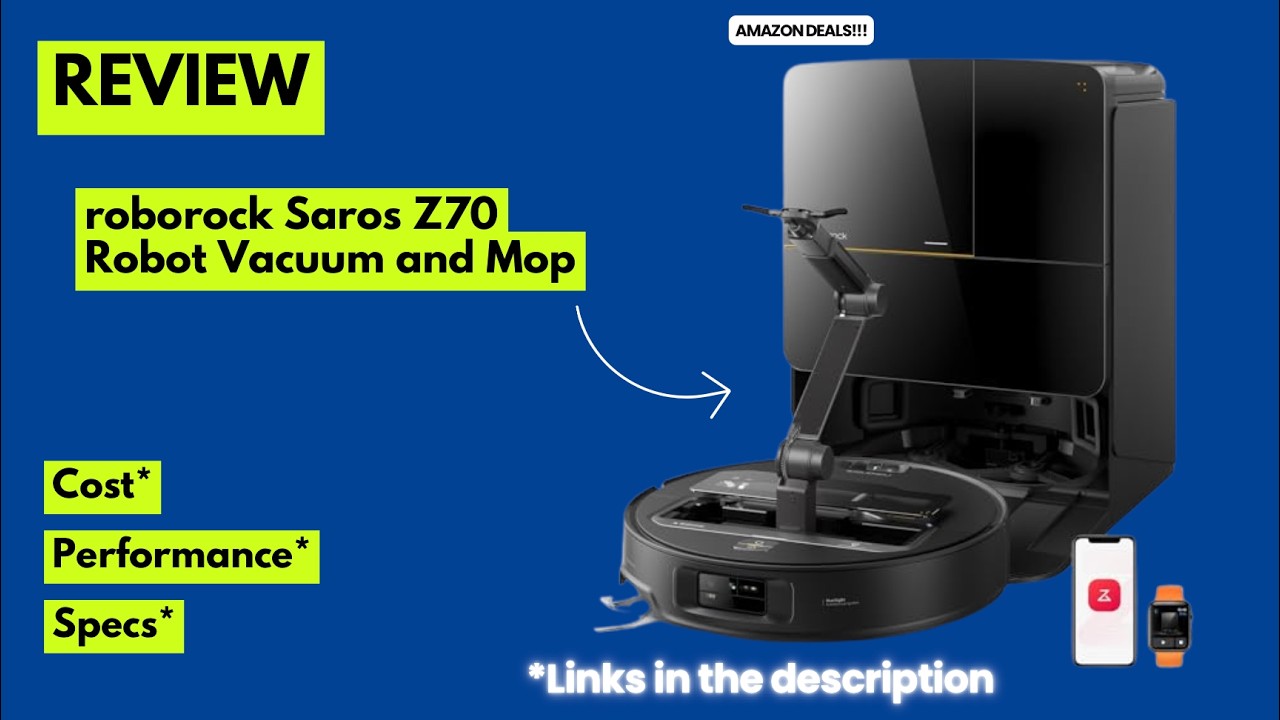 Roborock Saros Z70 Review – AI Robot Vacuum & Mop with 22,000Pa Suction, OmniGrip Arm