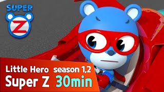 [Super Z 1,2] Little Hero Super Z l 30min Play l Clay Toy Making Pizza l