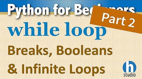 Python While Loop Intro - Pt2
