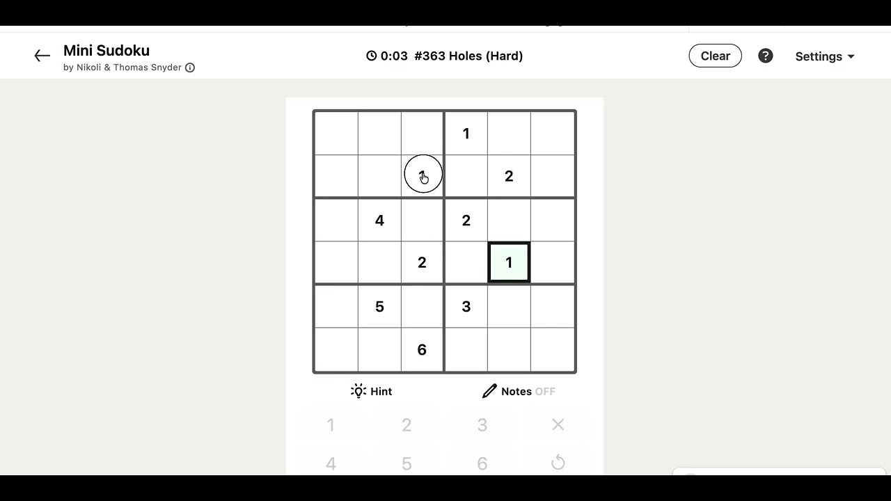 LinkedIn Mini-Sudoku Answer Today | 09 August 2026 - Puzzle #363