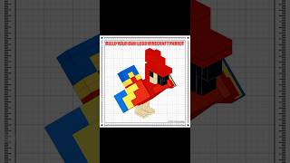 Build a LEGO Minecraft Parrot in 21 Easy Steps! 🦜 #Shorts