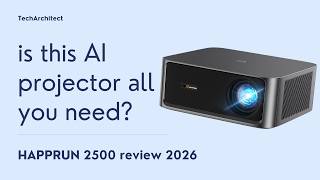 HAPPRUN 2500 ANSI Lumens Outdoor Projector Review 2026 – Worth It?