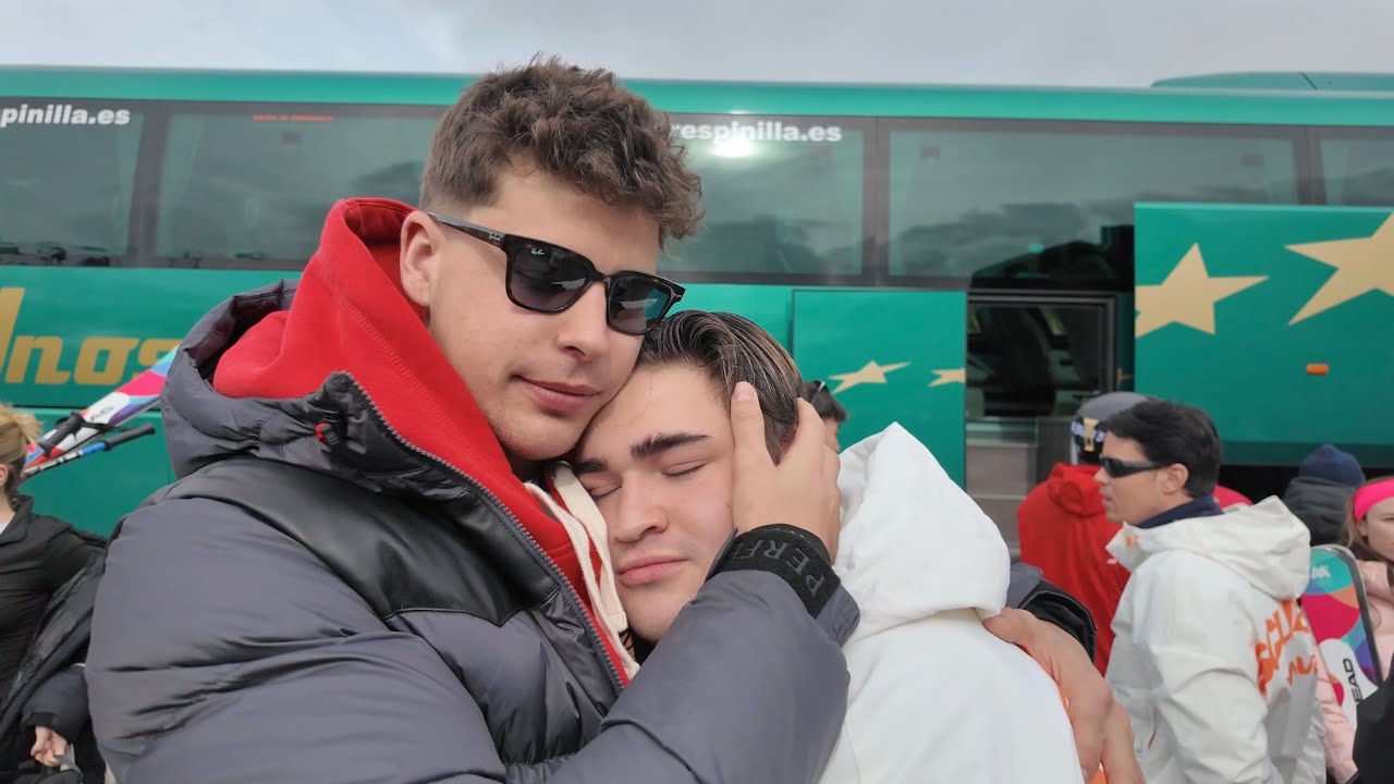 a la nieve con mi novio