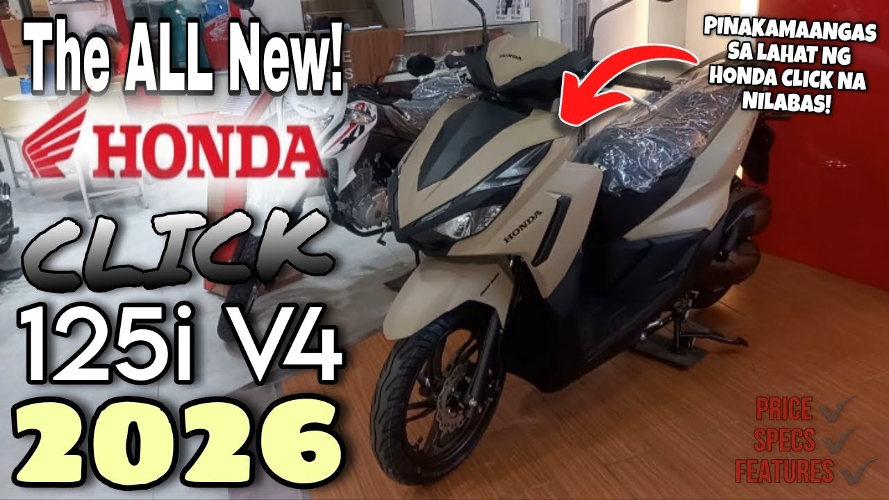 The ALL New Honda Click 125i V4 2026 | Honda Motorcycles Review 2026 