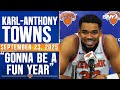 Karl Anthony-Towns on the Knicks' starting lineup, winning expectation