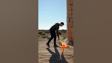 🥵 Lava Shoots from Wine Bottle! 🍷 #4krealism #asmr #destructionvideos