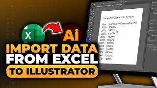 How To Import Data From Excel To Illustrator (𝟮𝟬𝟮𝟲) | 100% WORKS | NO Yapping, To The Point & EASY!