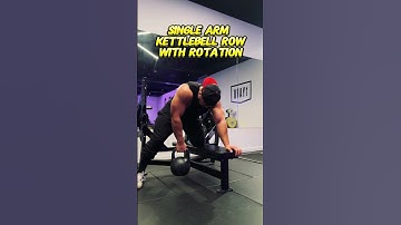 Single Arm Kettlebell Row With Rotation #kettlebell