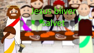 JESUS BLIVER SALVET I BETANIA | Fest for Jesus med gaver og tilbedelse | Tegnefilm om fest for Jesus
