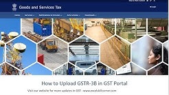 How to upload GSTR3B in GST Portal