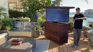 Must have weather ready outdoor hidden TV lift cabinet Must have weather ready outdoor hidden TV lift cabinet