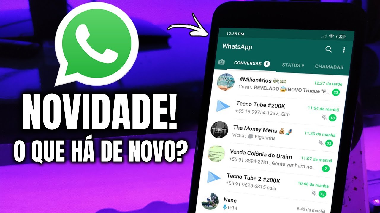 NOVIDADE No WhatsApp Beta Para Android, O QUE HÁ DE NOVO? - YouTube