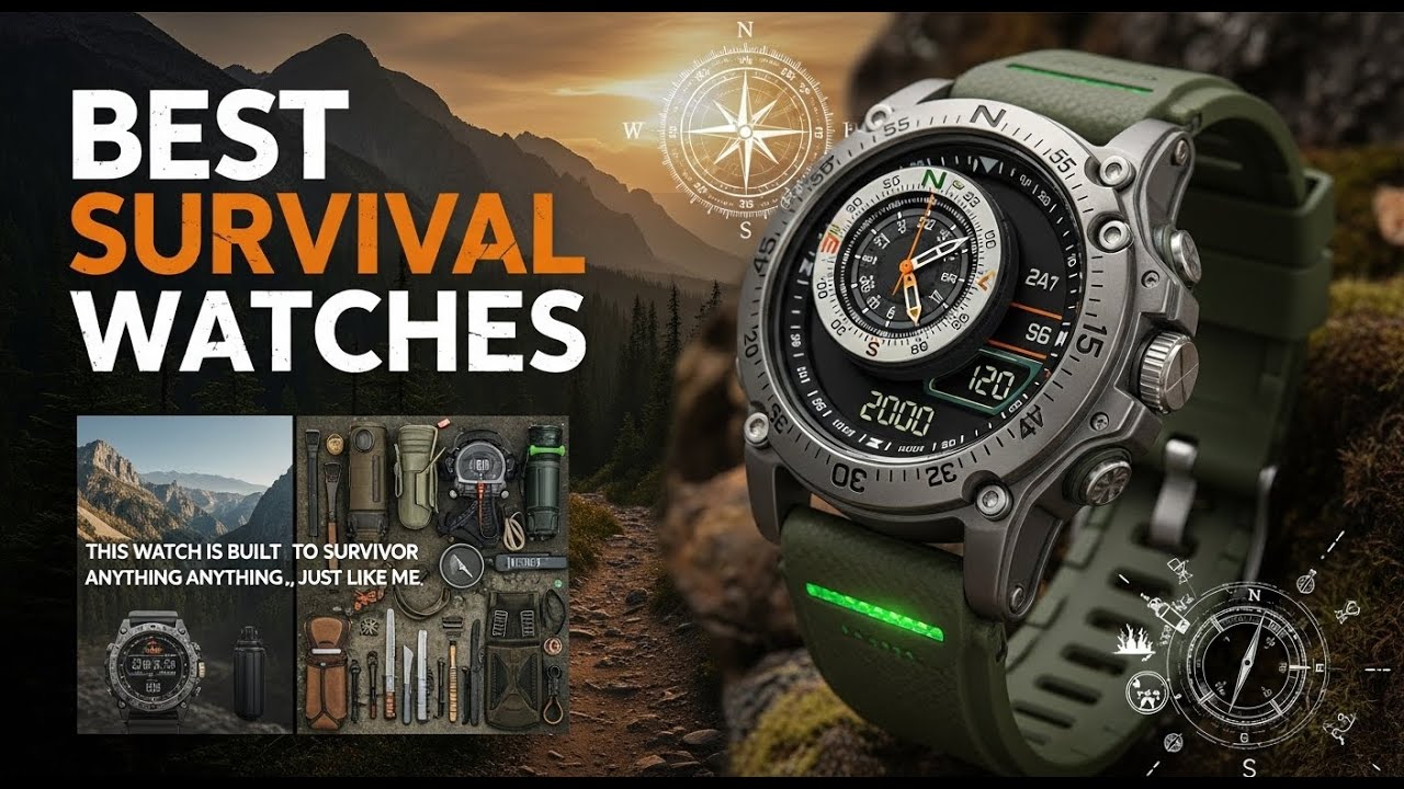 Top 5 Best Survival Watches 2026 | Budget & Pro Survival Watches!