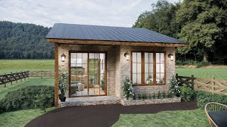 42 SQM Rustic Tiny House | 2 Bedroom Small Home Design (Estimated $28,000)